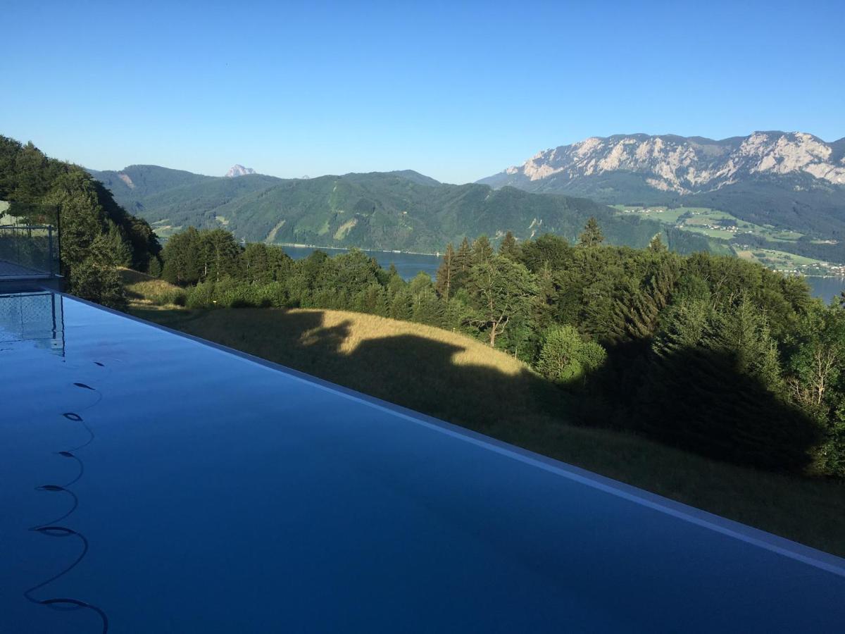 Attersee Luxury Design Villa With Dream Views, Large Pool And Sauna นุสดอร์ฟ อัม แอทเทอร์ซี ภายนอก รูปภาพ